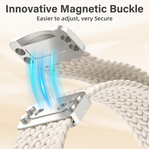 Maledan Magnetic Elastic Bands Compatible with Google Pixel Watch 3 41mm Band/Pixel Watch 2/ Google Pixel Watch Band Women Men, Soft Nylon Adjustable Braided Strap Replacement Wristbands Accessories in Saudi Arabia