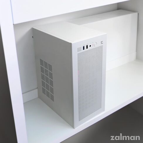 Zalman CUBIX-G Micro-ATX MATX Compact Mini Tower Gaming PC Case, Black | Includes 3x 120mm FRGB Fans, Panoramic View Tempered Glass Panels, USB Type-C, Up to 280mm GPU Support in Kuwait