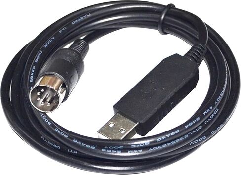 FT232RL CHIP USB to DIN 5-PIN Male RS232 Serial Programming Communication Cable for COFFEEMAR G23 to PC(3metres) in Saudi Arabia