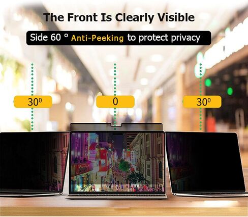 Ultra-Thin Magnetic Anti-spy Film 13.6/14.2/16.2 Inches Free Film 30 Degrees Super Strong Magnetic Anti-Glare Film (13.6inch) in Kuwait