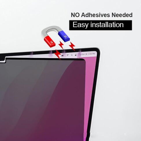 Ultra-Thin Magnetic Anti-spy Film 13.6/14.2/16.2 Inches Free Film 30 Degrees Super Strong Magnetic Anti-Glare Film (13.6inch) in Kuwait