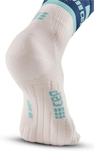 CEP Women’s Camocloud Crew Cut Athletic Performance Running Socks | Mid Cut Sock, Pink/Peacoat, Women, II in Kuwait