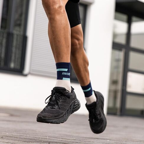 CEP Women’s Camocloud Crew Cut Athletic Performance Running Socks | Mid Cut Sock, Pink/Peacoat, Women, II in Kuwait