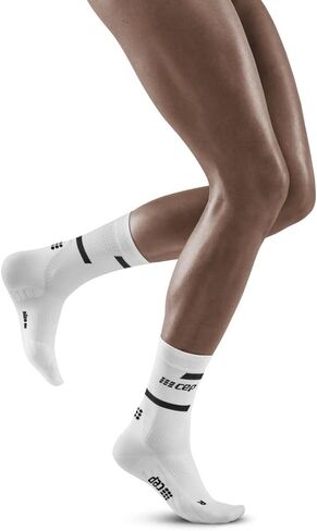 CEP Women’s Camocloud Crew Cut Athletic Performance Running Socks | Mid Cut Sock, Pink/Peacoat, Women, II in Kuwait
