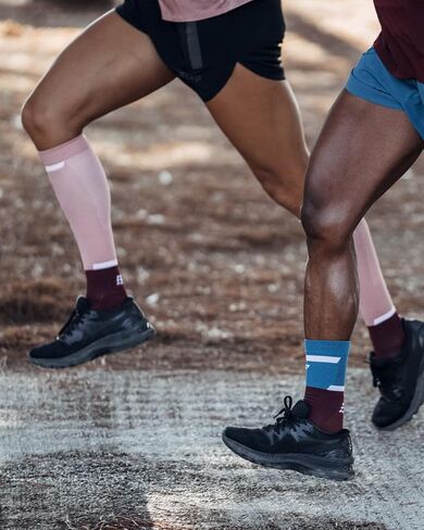 CEP Women’s Camocloud Crew Cut Athletic Performance Running Socks | Mid Cut Sock, Pink/Peacoat, Women, II in Saudi Arabia