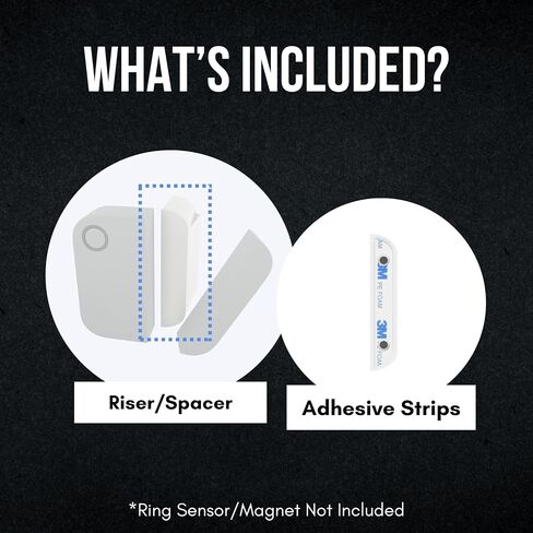Ring Alarm Magnet Riser | 1 Pack with 3M Adhesive - Easy Mount to Any Doorway, Window, and Entryway | Ring Sensor/Magnet Not Included (1/2 inch) in Kuwait