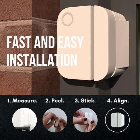 Ring Alarm Magnet Riser | 1 Pack with 3M Adhesive - Easy Mount to Any Doorway, Window, and Entryway | Ring Sensor/Magnet Not Included (1/2 inch) in Kuwait