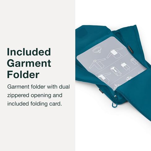 Osprey Ultralight Travel Starter Set, Includes Small & Medium Packing Cube and Garment Folder, Waterfront Blue in Saudi Arabia
