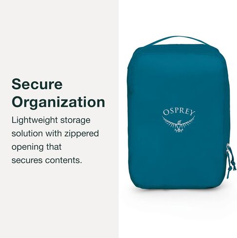 Osprey Ultralight Travel Starter Set, Includes Small & Medium Packing Cube and Garment Folder, Waterfront Blue in Saudi Arabia