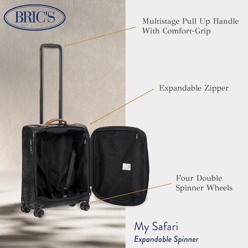 Bric's MY SAFARI 30" EXPANDABLE SPINNER - 001 BLACK in Saudi Arabia