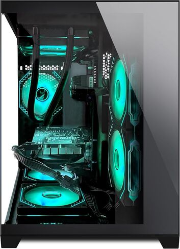 Gaming PC -AMD Ryzen 7 5700G 3.8 GHz- RX 6500XT 4GB-32GB DDR4 RAM-1TB M.2 SSD-240 Liquid Cooler -WiFi &Bluetooth -RGB Fans-Windows 11 Pro Desktop Computer-Black in Saudi Arabia