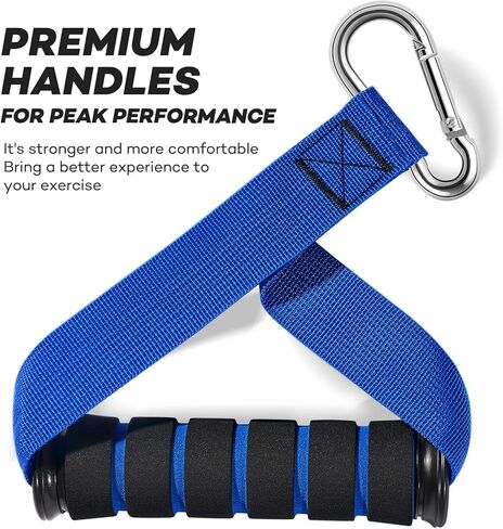 NITEEN Resistance Bands,220lbs Exercise Bands with Handles,Fitness Bands for Working Out, Workout Bands for Muscle Training, Strength, Slim, Yoga, Home Gym Equipment in Saudi Arabia
