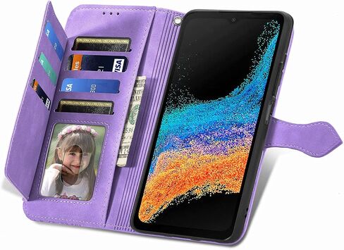 for Moto Edge 2024 Zipper Wallet Case,Moto Edge 2024 Case,Premium Magnetic Closure Stand Function Folio PU Leather Flip Cover Inner Soft TPU Case for Motorola Edge 5G 2024 -Purple in Saudi Arabia