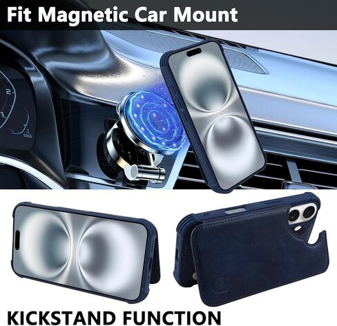 Fanavagy متوافق مع iPhone 16e Wallet Case for Women Men مع حامل بطاقة الائتمان ، RFID Block Pu Leather Flip Folio Phone مع Kickstand المغناطيسي مع واقي كاميرا الشاشة ، Clove Purple in Kuwait