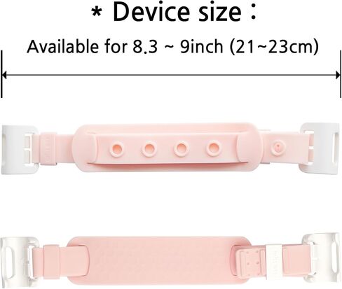 WiLLBee CLIPON Soft Max Mini (Available Device Size : 8.3~9 inch) Universal Tablet PC Silicone Strap Hand Grip Finger Holder - Pink in Kuwait