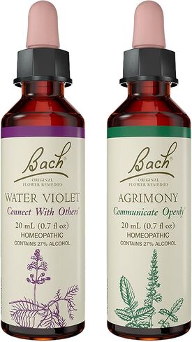 Bach Original Flower Remedies 2-Pack, Find Your Safe Place" - Rock Rose, Aspen, Homeopathic Flower Essences, Vegan, 20mL Dropper x2 in Saudi Arabia