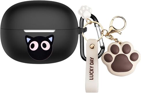 Cute Case Compatible with SHOKZ OpenDots ONE with Cartoon Keychain, Funny Anime Soft Silicone Full Shockproof Protective Cover for OpenDots ONE for Man Woman in Saudi Arabia