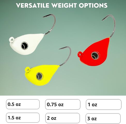 Rock Bottom Jigs™ - Premium Saltwater Fishing Jig for Blackfish (Tautog), Sheepshead, Grouper & Snapper - Wide-Body Design for Less Snags - Ultra-Sharp VMC Hooks & Durable Construction - 2 Pack in Saudi Arabia