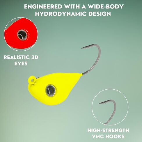 Rock Bottom Jigs™ - Premium Saltwater Fishing Jig for Blackfish (Tautog), Sheepshead, Grouper & Snapper - Wide-Body Design for Less Snags - Ultra-Sharp VMC Hooks & Durable Construction - 2 Pack in Saudi Arabia