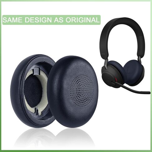 Replacement Earpads for Jabra Evolve2 65(65MS 65UC USB)/Evolve2 40 (40UC 40MS USB)/Elite 45h On-Ear Wireless Headset,Cushions Soft Protein Leather,Optimized Noise Isolation Memory Foam (Dark Black) in Kuwait