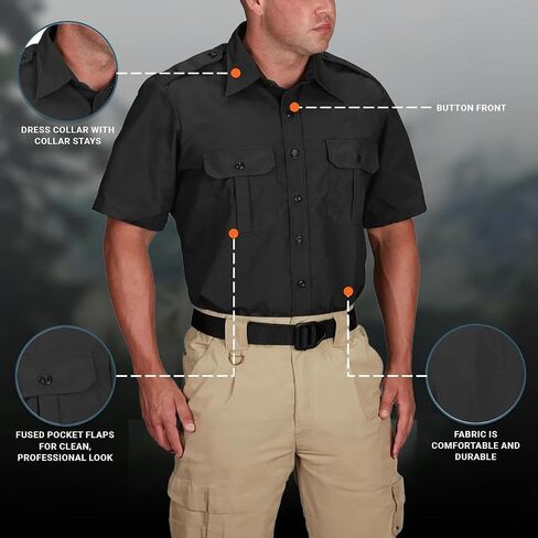 Propper Men's Short Sleeve Tactical Dress Shirt in Saudi Arabia