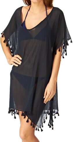 Seafolly Women's Kaftan Tassel Trim Cover Up Dress in Saudi Arabia