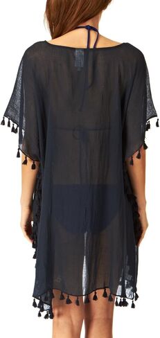 Seafolly Women's Kaftan Tassel Trim Cover Up Dress in Saudi Arabia