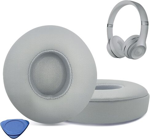 أسماء الأذن البديلة لـ Beats Solo2 و 3 سماعات الرأس ، وتوافقات Compatibel Solo2 و 3 منصات الأذن البديلة ، وأغطية الأذن المطورة بجلد بروتين ناعم ، ورغوة ذاكرة عزل الضوضاء المحسنة (ثلج أبيض) in Kuwait