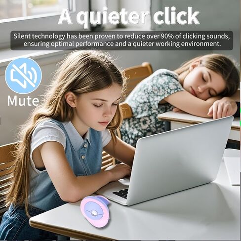 فأر مريح مريح للأيدي الصغيرة ، فأر العمودي اللاسلكي المزدوج الوضع المزدوج-اتصال قابل لإعادة الشحن ، صامت ، متعدد الأجهزة ، مثالي لأجهزة الكمبيوتر المحمولة وأجهزة الكمبيوتر المكتبية (الأرجواني) in Kuwait