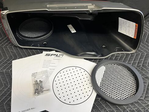 Harley Saddlebag 8" Rear Inside Speaker Adapter Mounting Rings & Install Kit 2014-2022 in Saudi Arabia