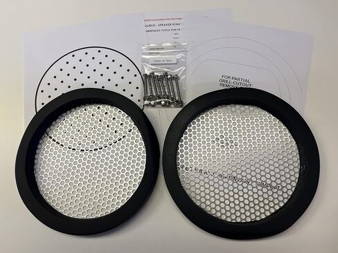 Harley Saddlebag 8" Rear Inside Speaker Adapter Mounting Rings & Install Kit 2014-2022 in Saudi Arabia