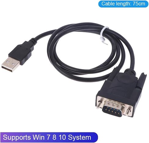 USB RS232 إلى DB 9-Pin Male Cable Adapter يدعم Win 7 8 10 Pro System يدعم كابل الأجهزة التسلسلية المختلفة in Saudi Arabia