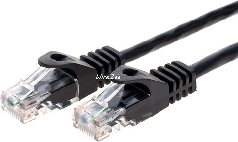 Cat6 Patch Network Cord RJ45 UTP Cable Ethernet (20 قدمًا ، أسود) in Kuwait