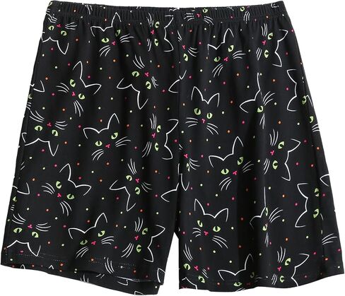 PNAEONG 3 Pack: Womens Pajamas Shorts Set Soft Elastic Waist Lounge Shorts Printed PJ Bottoms in Kuwait