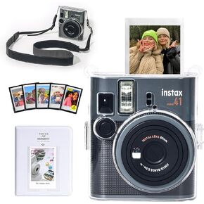Caiyoule Mini 41 Clear Case for Fujifilm Instax - Camera Case Case متوافق مع Fuji Instax Mini 41 Camera ، حالة كاميرا صلبة مع تخزين صور ، ألبوم صور ، إطار مغناطيسي - NO كاميرا