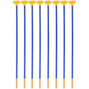 TOYANDONA 8pcs Kids Replacement Arrows, 20.5 inch Plastic Arrow Toys Funny Arrow with Suction Cup for Boys or Girls