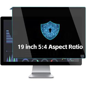 Acrylic Hanging Type 19 Inch Computer Privacy Screen Filter, Glare and Blue Light Blocking Screen Protector Panel 5:4 Aspect Ratio Widescreen Monitor Removable Anti-Scratch Privacy Panel