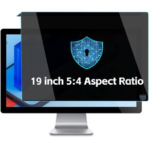Hanging Type Acrylic 19 Inch Computer Privacy Screen Protector Shield, Removable Anti-Peep Monitor Privacy Shield 5:4 Widescreen Monitor, Blocking Blue Light Monitor Protector Panel (2 Pack)