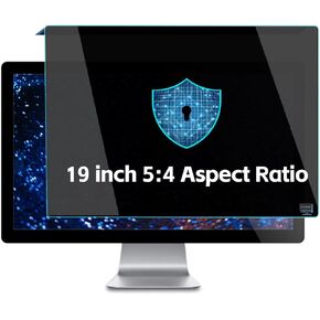 Hanging Computer Privacy Screen Protector Shield 19 Inch Monitor, Screen Panel Size 15.39 Inch X 12.59 Inch (391 X 320 mm), Blocking Blue Light 5:4 Aspect Ratio Computer Screen Privacy Shield