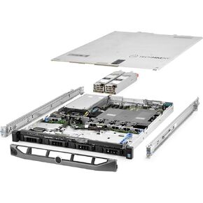 خادم TechMikeny 3.40 جيجا هرتز 6 جيجا بايت 1X 480GB SSD 3x 10tb SAS Rails PowerEdge R430 (متجدد)