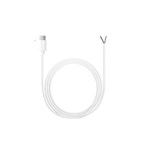 USB TY>pe C 2 Core Pigtail Cable, 5V USB-C to 2Pin Bare Wire Open End Extension Cable for DIY Replacement Or Repair Power Cable(Black A C 2 in 1)
