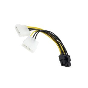 8Pin to 4Pin Video Card Power Cord Y Shape 8 Pin PCI Express to 4 Pin Graphics Card Power Cable 18cm