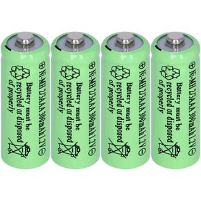 4 Packs Ni-MH 2/3AAA 1.2v 300 mah Rechargeable Batteries Button Top 3 A Battery for Solar Lights,Outdoor Solar Garden Art Light Battery(They are not AAA Size Batteries)