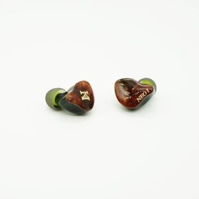 ISN AUDIO NEO 1 10mm Full Frequency Carbon Nanotube Diaphragm Dynamic Driver 2Pin 0.78mm 4 Strands of OFC Silver-Plated Detachable Cable Audio In-ear Monitor HiFi Audiophile Wired Earphone IEM (Brown)