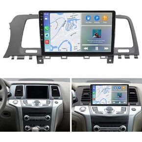 4+64GB Android 13 Car Stereo Radio for Nissan Murano Z51 2008-2014, 9 Inch Touch Screen Radio Wireless Carplay Android Auto Double Din Radio Car Play GPS Navigation 1024 * 600 Backup Camera WiFi