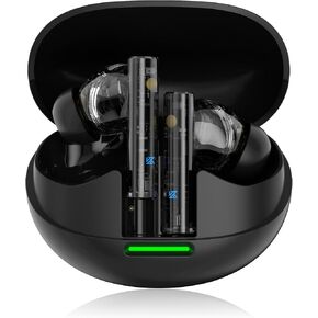 KZ CAROL PRO TRUE WIRELESS LOGERICS ، Bluetooth 5.4 HIFI Deep Bass Stereo Headones ، Active Noves Delecting Earmons ، MICs 6HD for AI Clear Swalce يدعم LDAC AAC & SBC