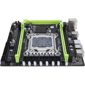X79SE Plus LGA 2011 Motherboard, USB2.0 Interface DDR3 Computer Motherboard, ATX Mainboard Supports M.2 NVME Protocol for Xeon E5 V1 V2