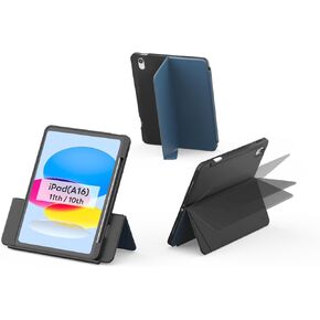 EIP Case for iPad Air 11" M3/M2 (2025/2024), 5th/4th Gen (2022/2020), Adjustable Hinge Stand, Portrait/Landscape View, Rotating Stand with Removable Magnetic Cover, Auto Wake/Sleep, Dual-Device Use