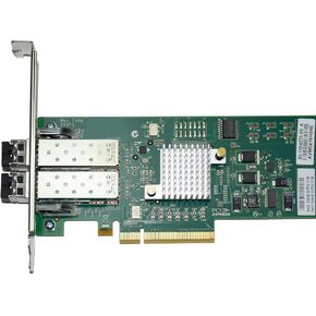 eBideAlz متوافق مع Dell Brocade 825 شبكة شبكة 8 جيجا بايت HBA المنفذ المزدوج PCIE X8 SFP+ Ethernet Host Bus Adapter 5gyty