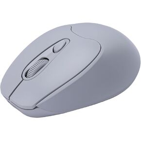 M109 Wireless Mouse,Bluetooth 5.1/5.0 + USB with USB Mini Receiver,Rechargeable Silent,1000-1200-1600 DPI,5-Programmable Buttons,Compatible with PC,Mac, Laptop,Chromebook-Grey